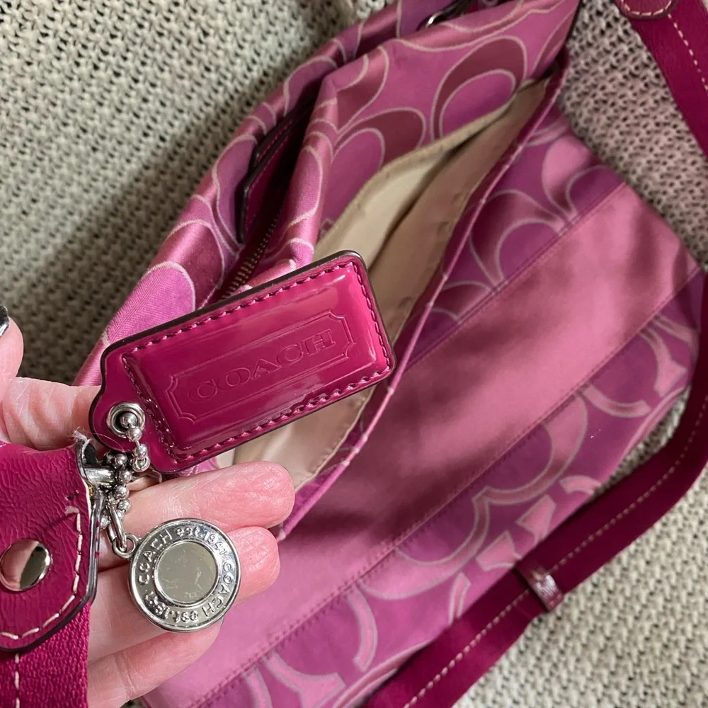 Coach Signature Luxury Designer Canvas Leather Crossbody‎ Bag